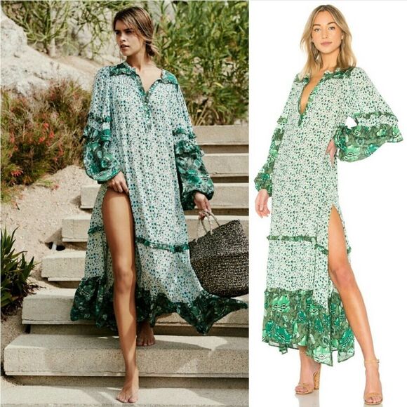 New Spell designs Winona gown ivy green dress - Picture 3 of 17